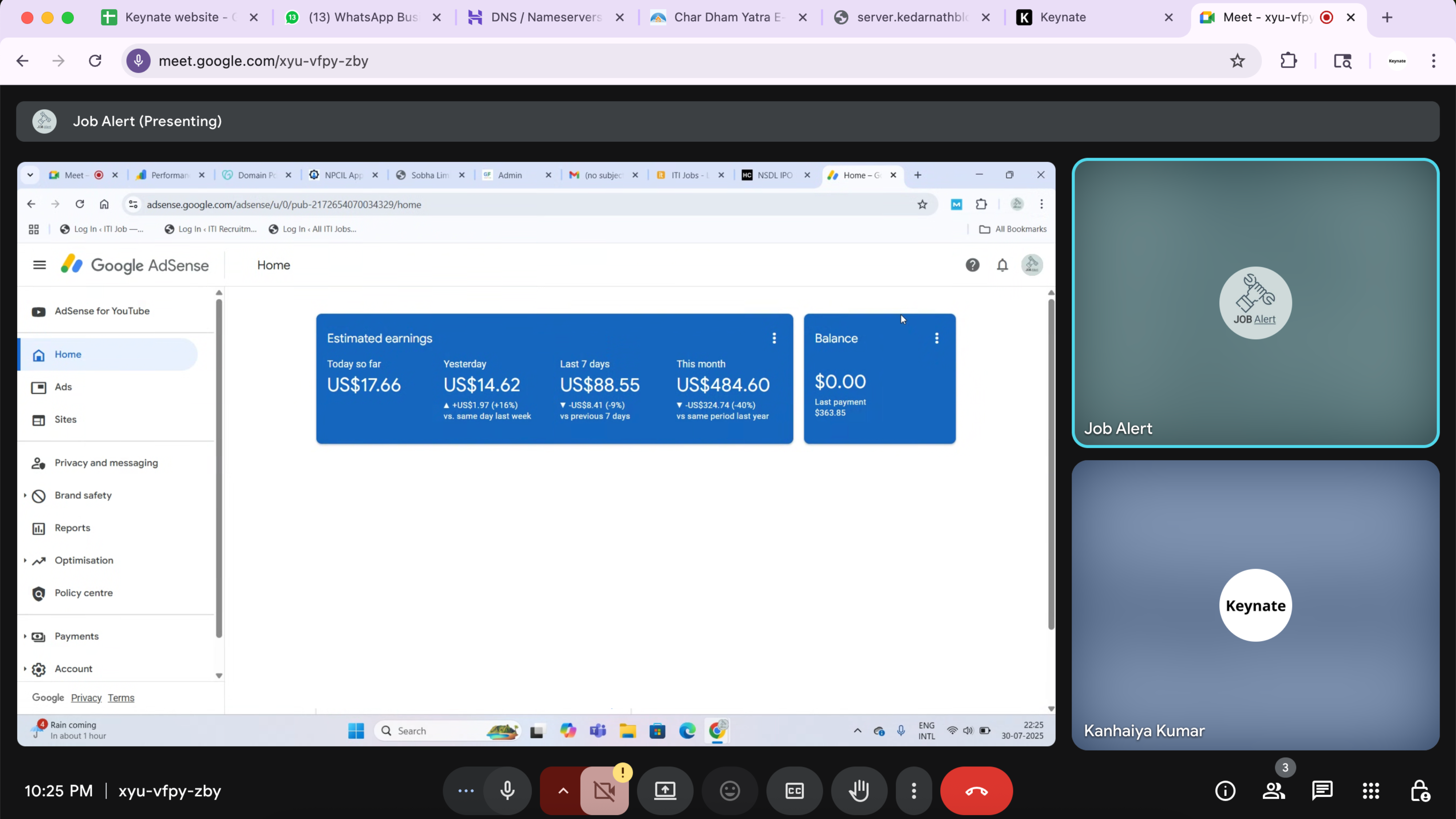 ITIJobs.co AdSense Earnings